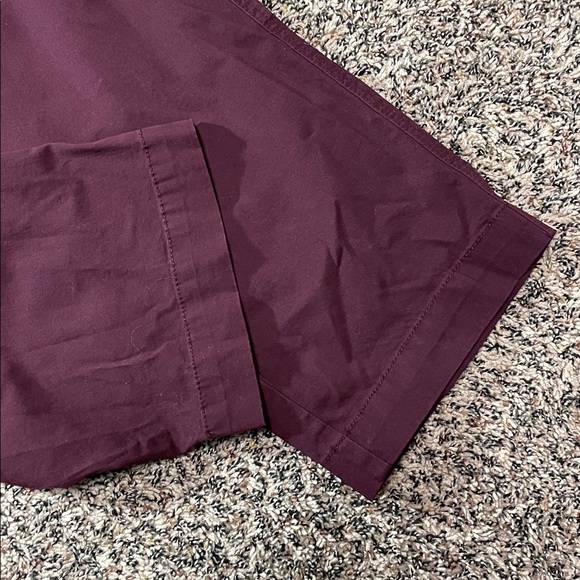 A New Day Straight Leg High Rise Woman’s Trousers Size 10 Burgundy | NWT - Picture 3 of 8
